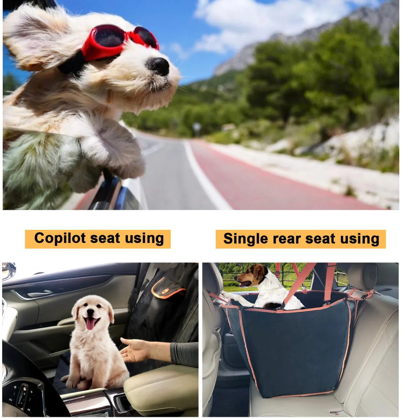 Multi-Use Dog Car Seat Cover, Waterproof & Nonslip