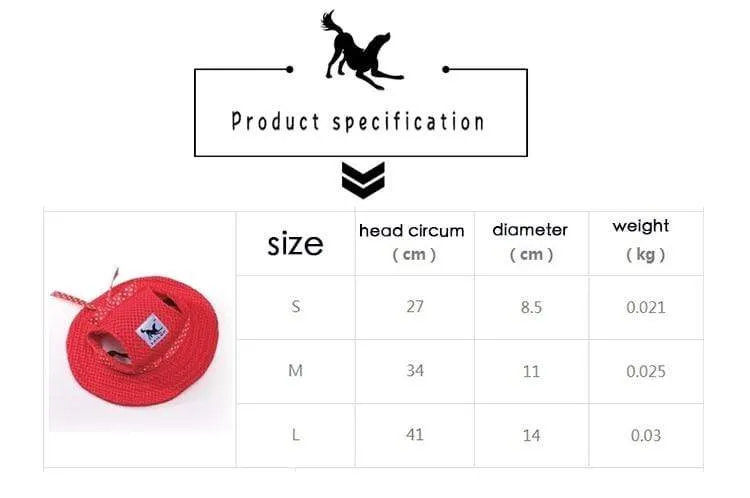NOROOMAKNET Dog Sun Hat