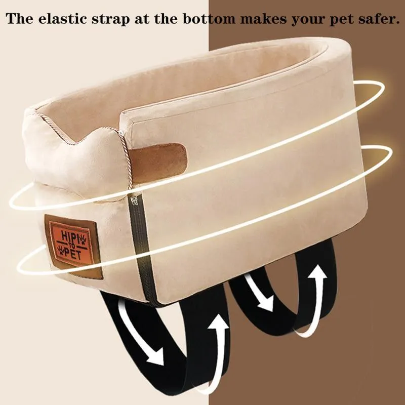 Pet Cat Dog Safety Portable Pet Carrier Central Car Travelling Seat Transport Kennel Bed Easy