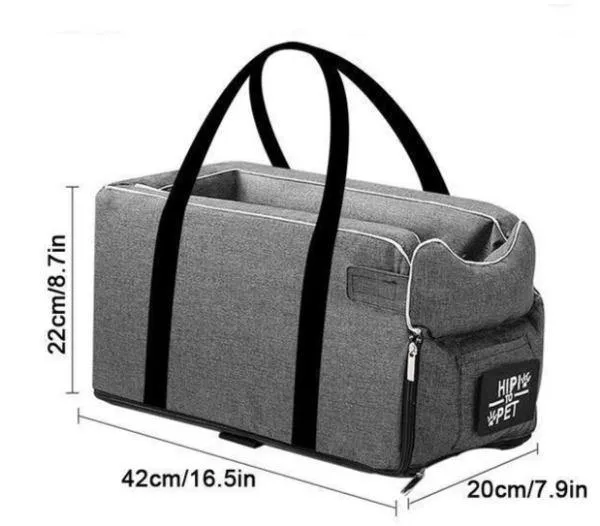 Pet Cat Dog Safety Portable Pet Carrier Central Car Travelling Seat Transport Kennel Bed Easy