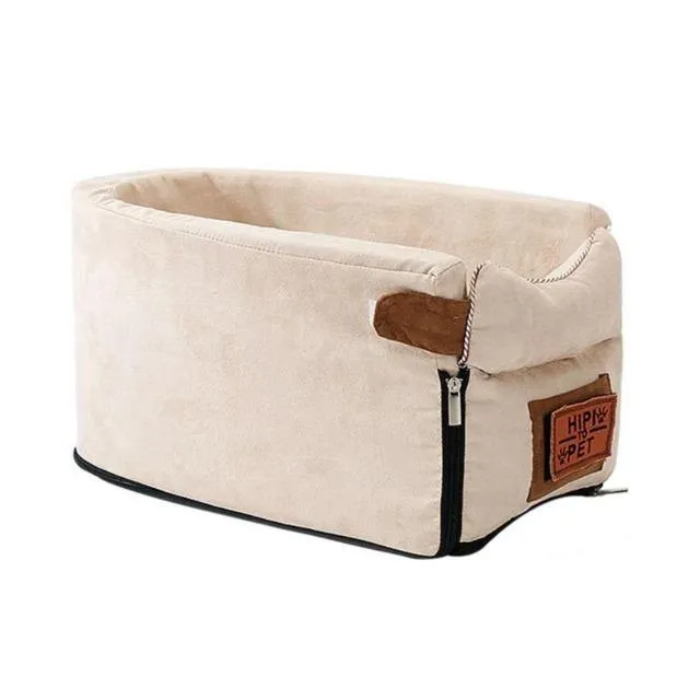 Pet Cat Dog Safety Portable Pet Carrier Central Car Travelling Seat Transport Kennel Bed Easy