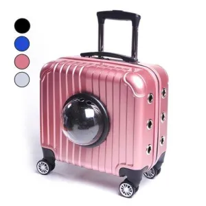 Pet Stroller Carrier Traveling Trolley Case Space Capsule Suitcase