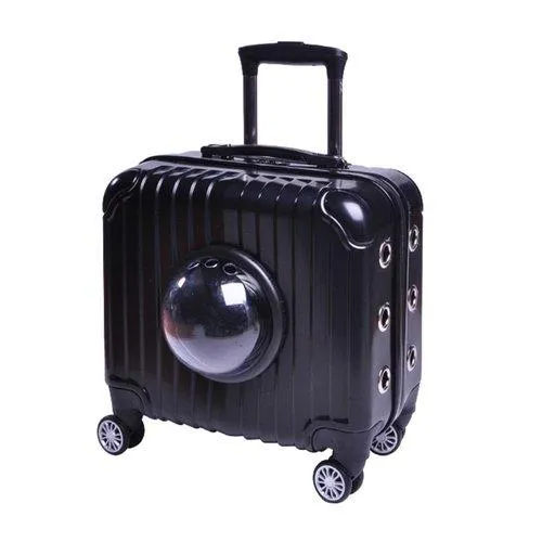 Pet Stroller Carrier Traveling Trolley Case Space Capsule Suitcase
