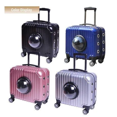 Pet Stroller Carrier Traveling Trolley Case Space Capsule Suitcase