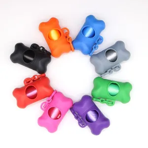 Pet Waste Bag Dispenser - Pets Plastic Garbage Dispenser Carrier Case Supplies Accessories Holder
