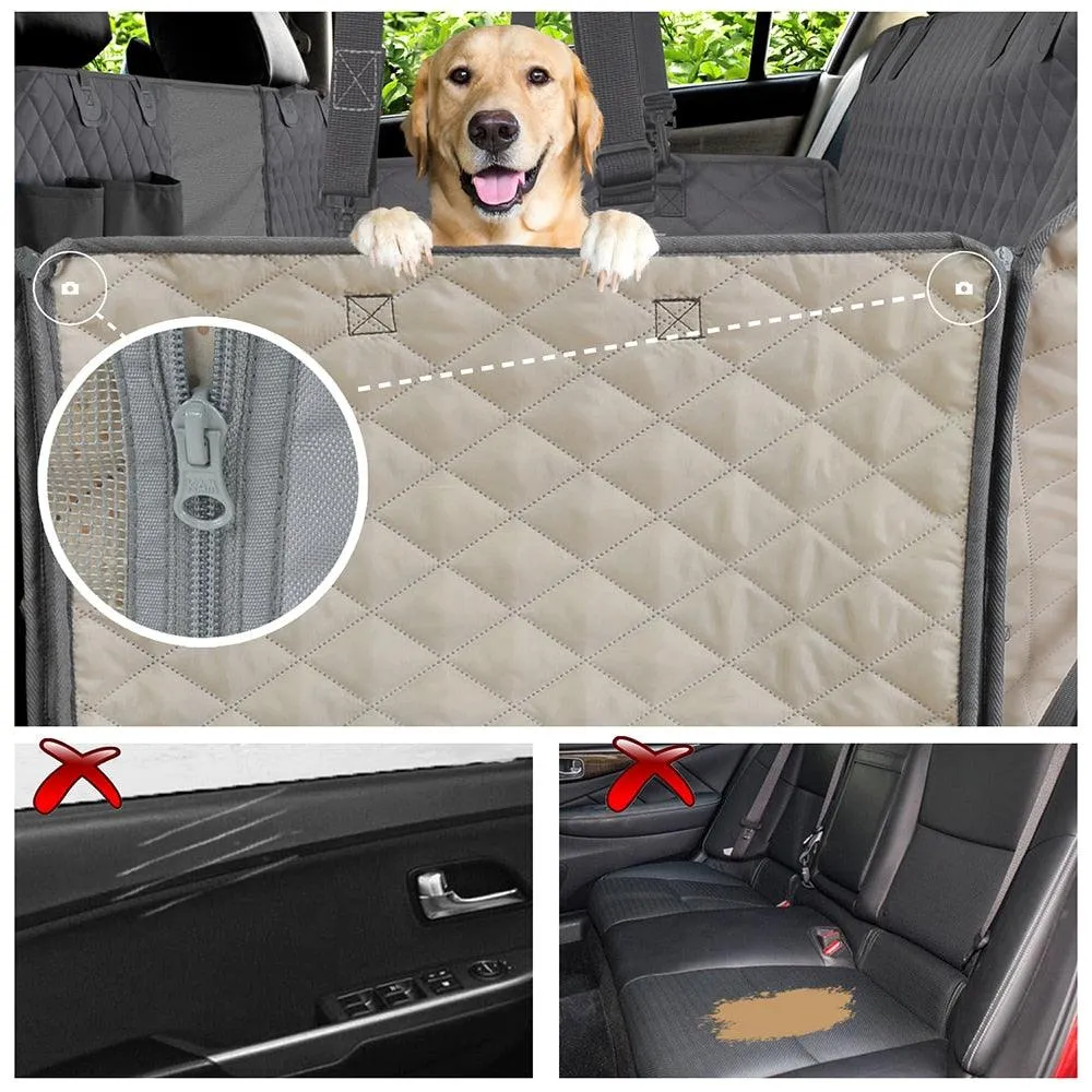 PETRAVEL Dog Car Seat Cover - Waterproof and Convenient Travel Solution for Your Furry Friend