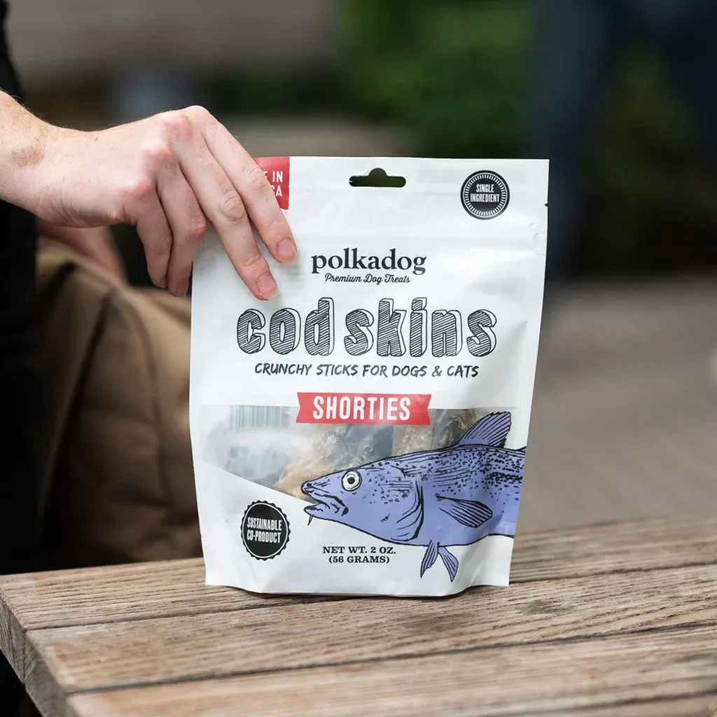 Polkadog Cod Skin Shorties Crunchy Sticks for Dogs & Cats, 2 lbs