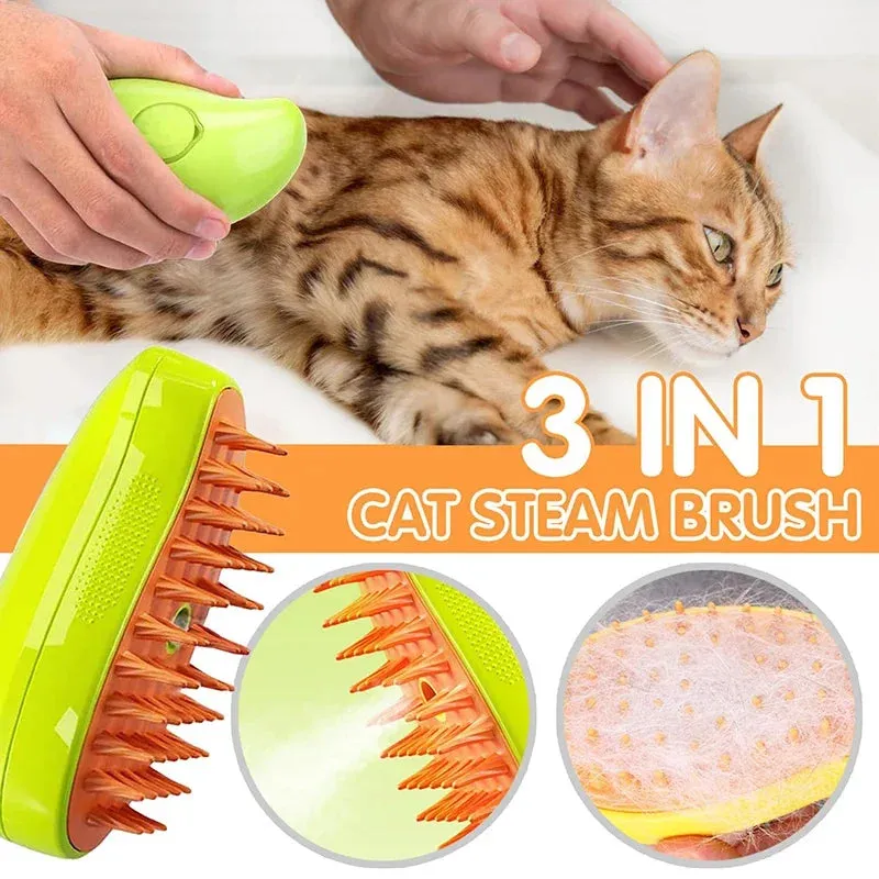 Purrfect Steam Groomer 3-in-1 Pet Brush