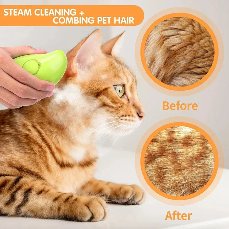 Purrfect Steam Groomer 3-in-1 Pet Brush