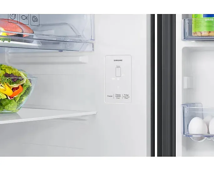 Samsung RT80F51C2BHL 467L Bespoke AI Double Door Refrigerator | 5-in-1 Convertible | Twin Cooling | Digital Inverter Compressor | Wi-Fi Enabled | Black Glass