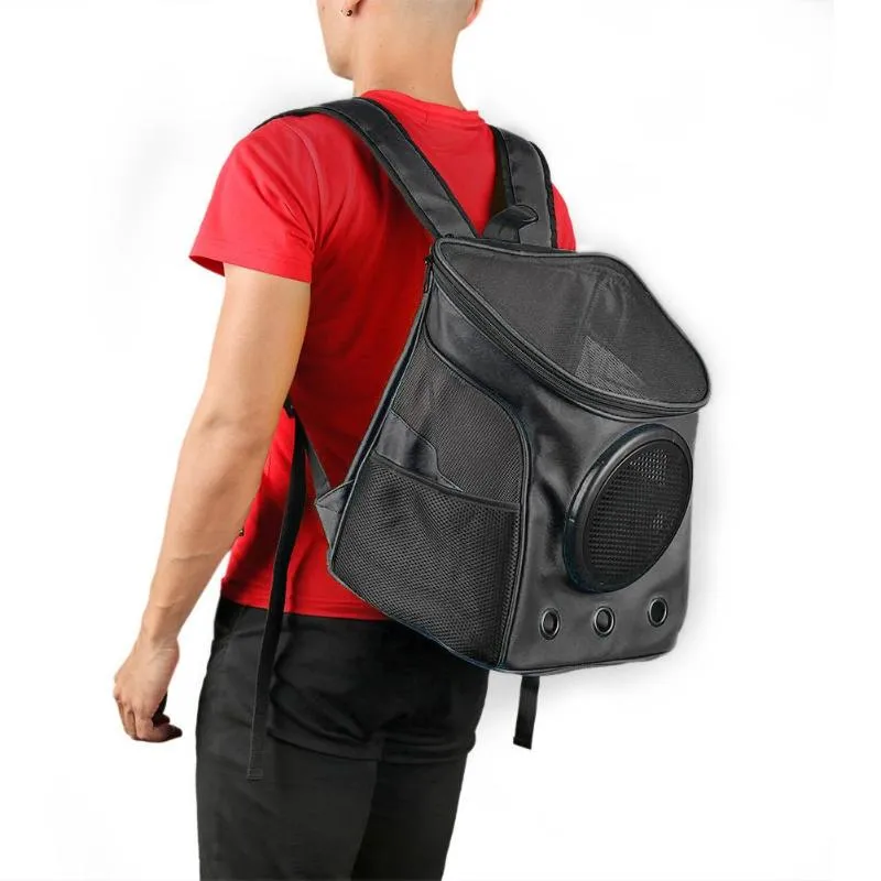 Sidiou Group Breathable Pet Carrier Backpack Portable Outdoor Mesh Carrying Bags Pet Carrier Bag