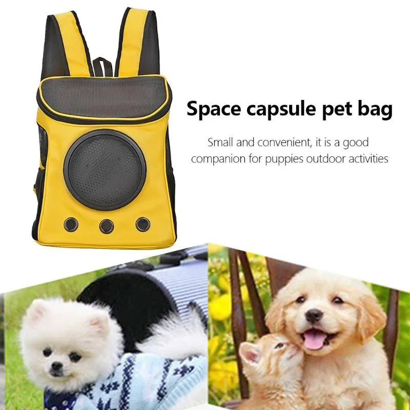 Sidiou Group Breathable Pet Carrier Backpack Portable Outdoor Mesh Carrying Bags Pet Carrier Bag