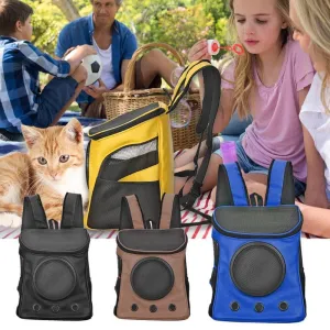 Sidiou Group Breathable Pet Carrier Backpack Portable Outdoor Mesh Carrying Bags Pet Carrier Bag