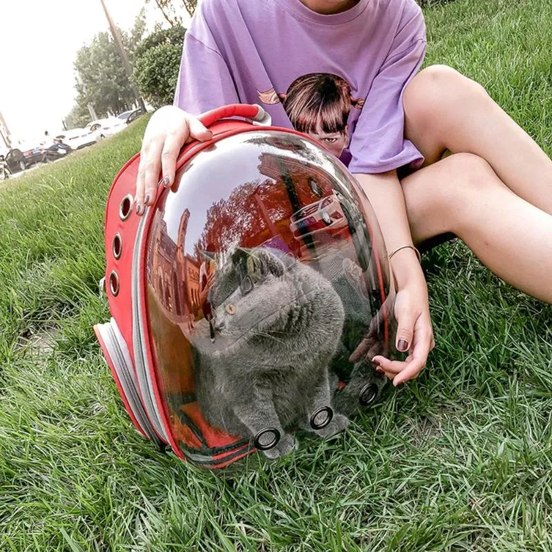 Sidiou Group Breathable Pet Carrier Bag Portable Outdoor Travel Backpack Carrying Cage Dog House