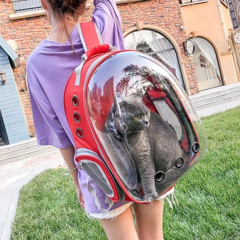 Sidiou Group Breathable Pet Carrier Bag Portable Outdoor Travel Backpack Carrying Cage Dog House