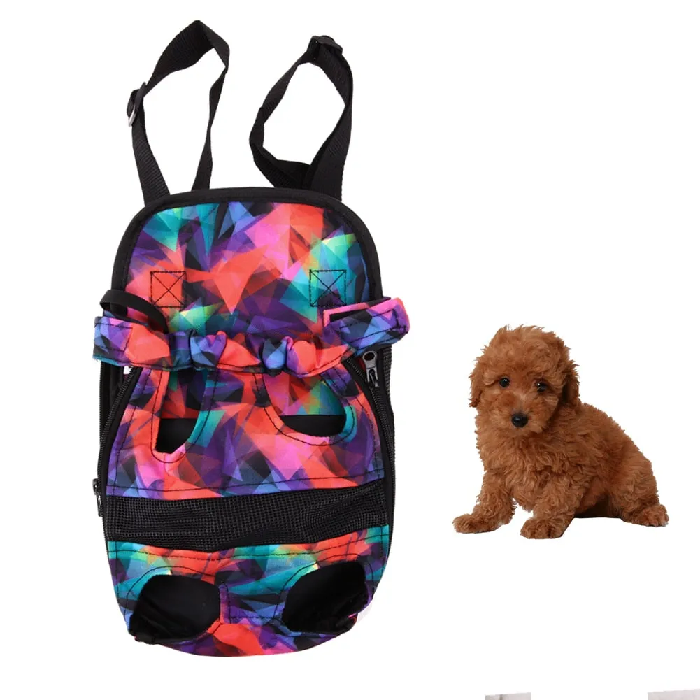 Sidiou Group Canvas Carrier Outdoor Travel Dog Backpack Front Pet Bags Portable Double Shoulder Bag