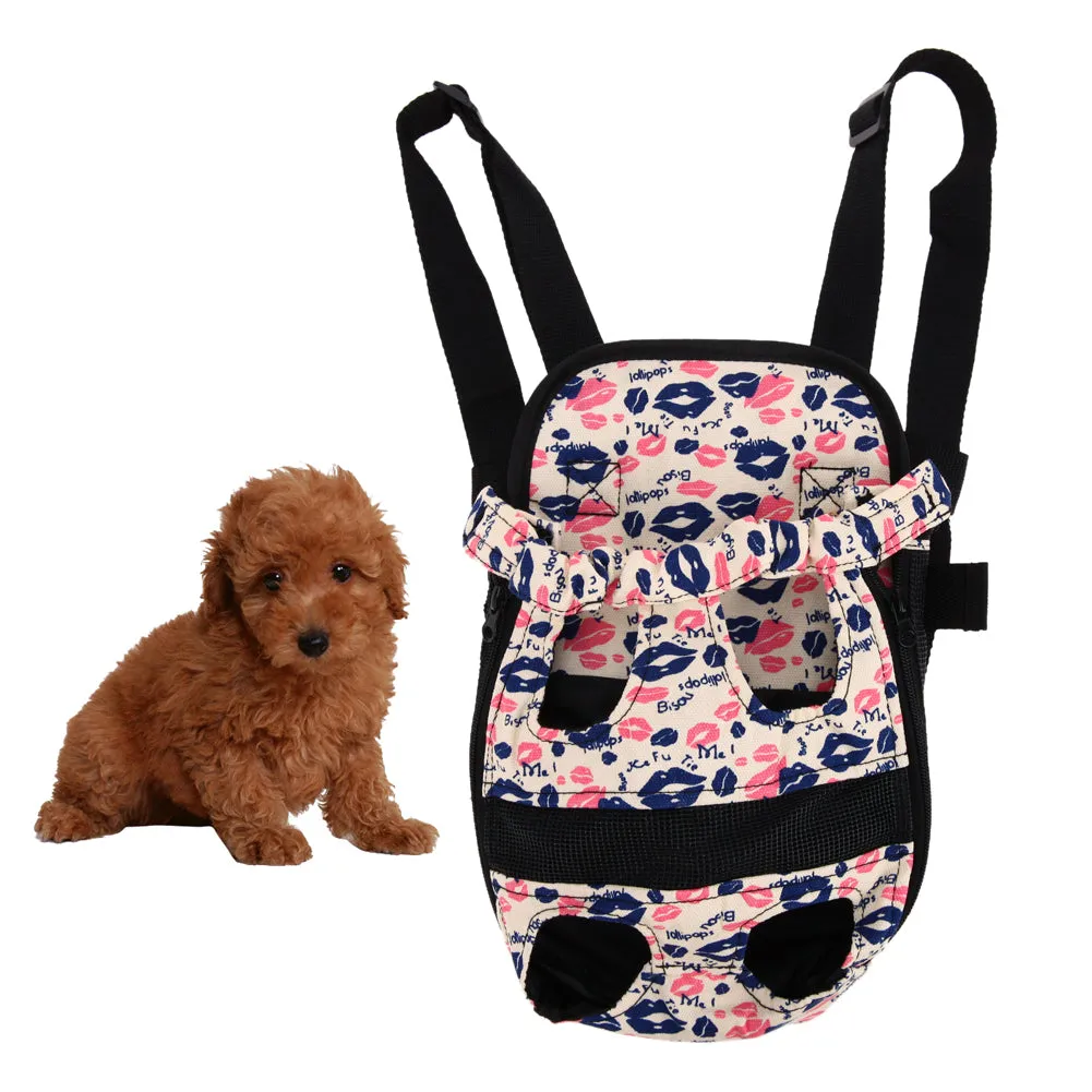 Sidiou Group Canvas Carrier Outdoor Travel Dog Backpack Front Pet Bags Portable Double Shoulder Bag