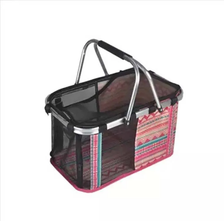 Sidiou Group Foldable Portable Outdoor Pet Dog Carrier Hand Basket Carrying Bag  Pet Mesh Cage
