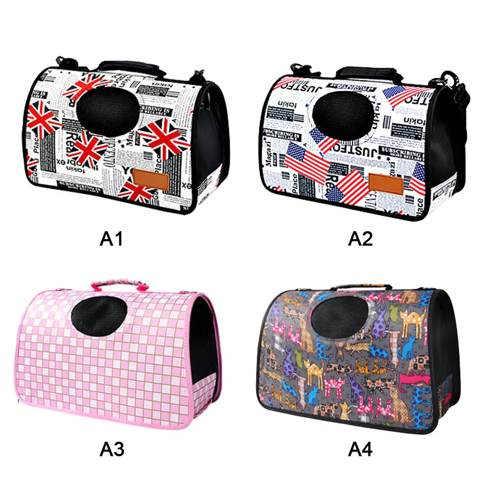 Sidiou Group Pet Bag Travel Carrier Under Seat Oxford Sided Foldable Portable Pet Bag Storage Case