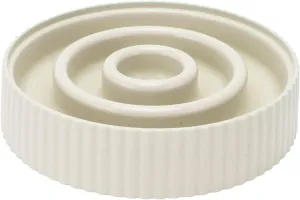 Slow Feeding Puzzle Pet Bowl Effectively Slows Down The Eating Speed of Dogs and Cats, is Easy to Clean, Promotes Digestion, and is Suitable for Wet Or Dry Food (Beige)