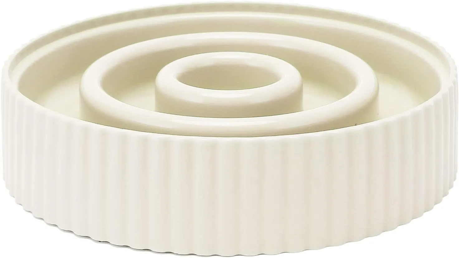 Slow Feeding Puzzle Pet Bowl Effectively Slows Down The Eating Speed of Dogs and Cats, is Easy to Clean, Promotes Digestion, and is Suitable for Wet Or Dry Food (Beige)