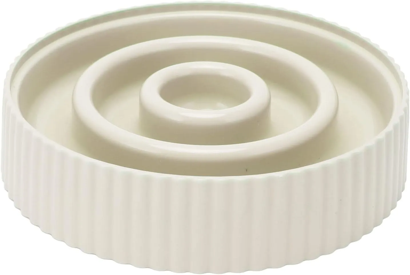 Slow Feeding Puzzle Pet Bowl Effectively Slows Down The Eating Speed of Dogs and Cats, is Easy to Clean, Promotes Digestion, and is Suitable for Wet Or Dry Food (Beige)