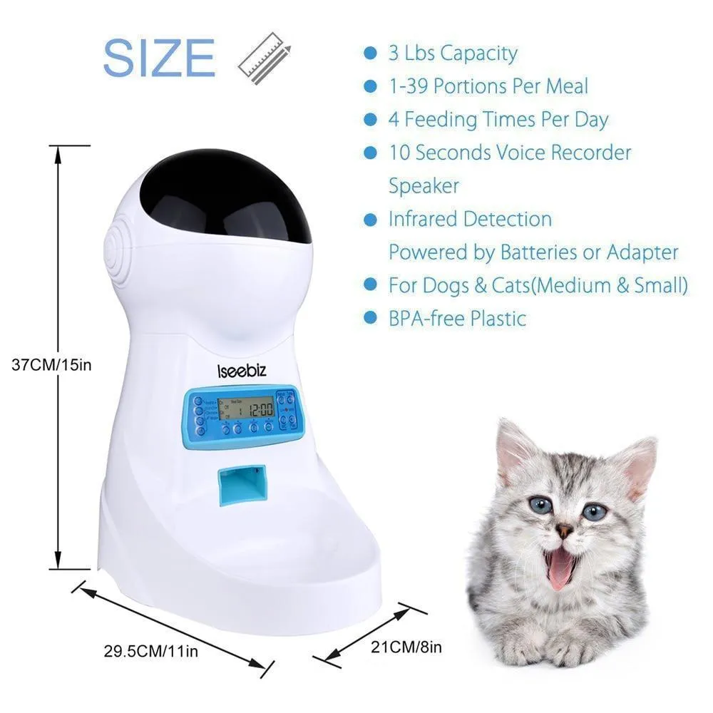Smart Automatic Feeder with Camera for Dogs and Cats WIFI Remote