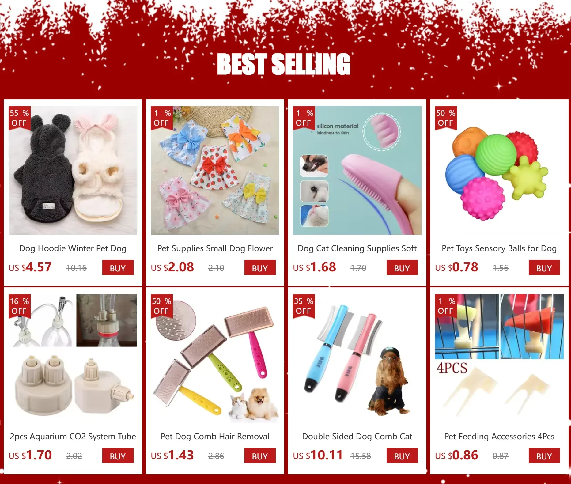 Soft Silicone Pet Finger Brush for Cats and Dogs