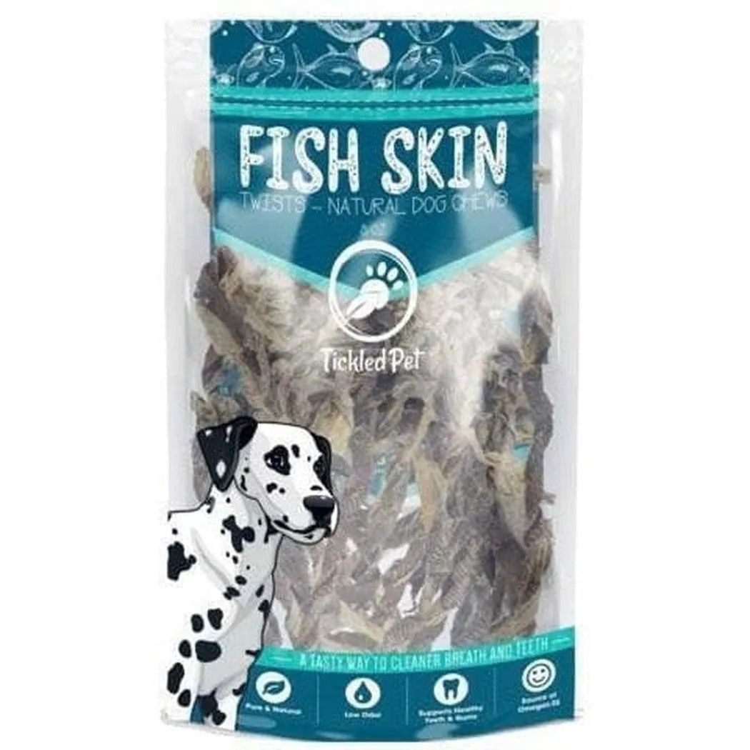 Tickled Pet Icelandic Codfish Skin Twists 8 Oz