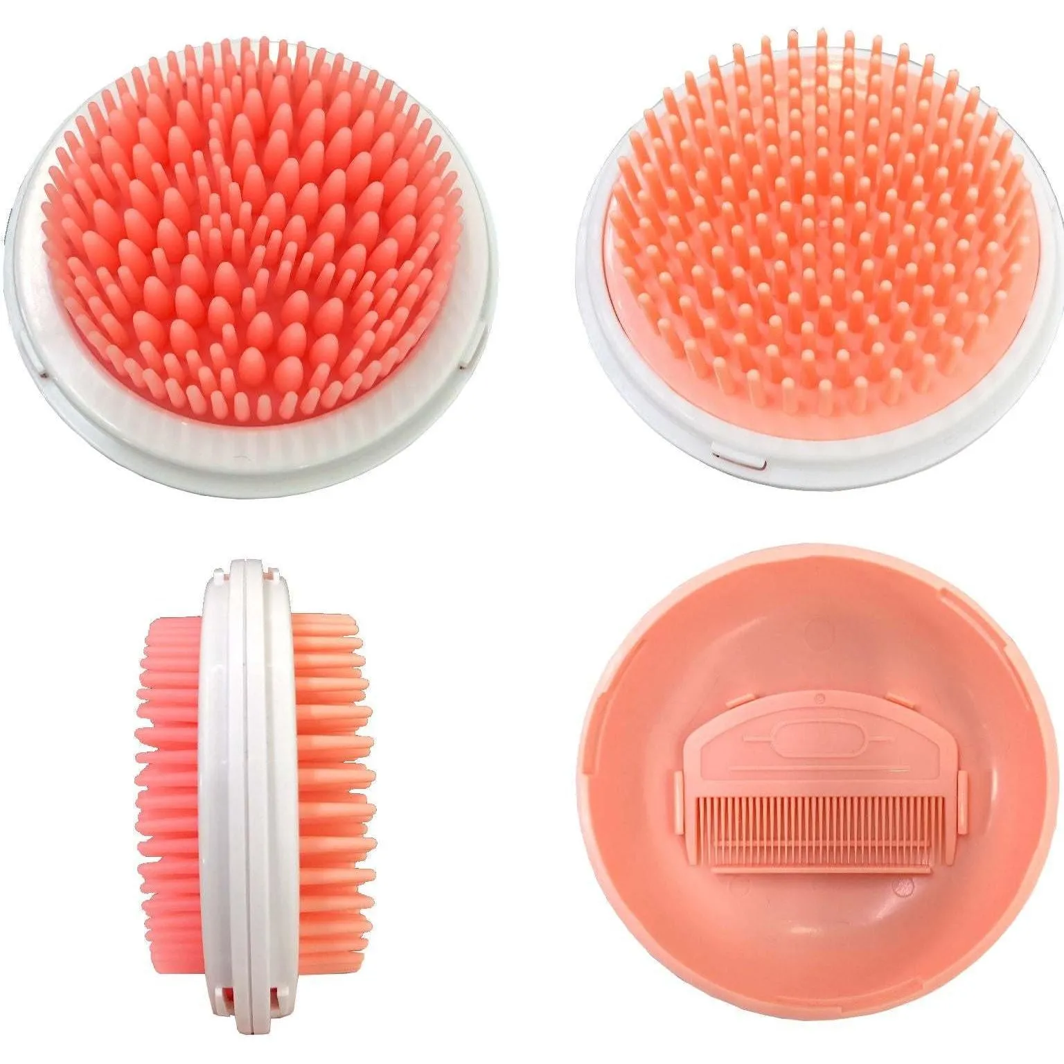 Travel Pocketed Dual Grooming Brush and Pet Comb Care