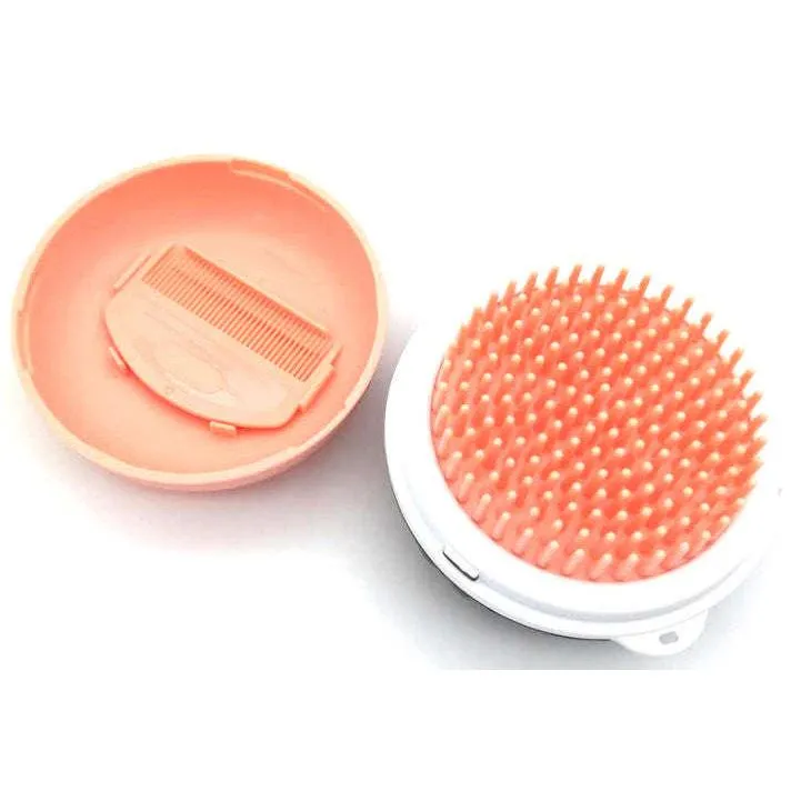 Travel Pocketed Dual Grooming Brush and Pet Comb Care