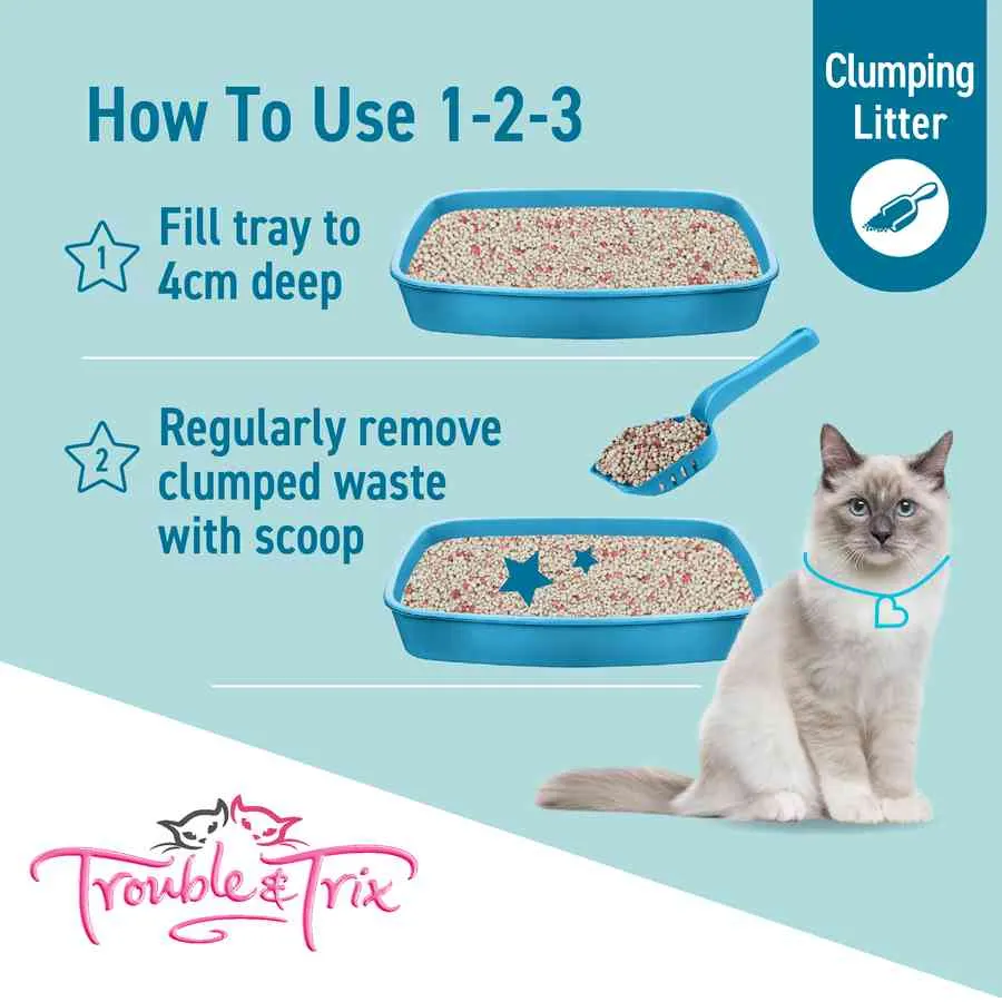 Trouble and Trix Lightweight Litter with Baking Soda