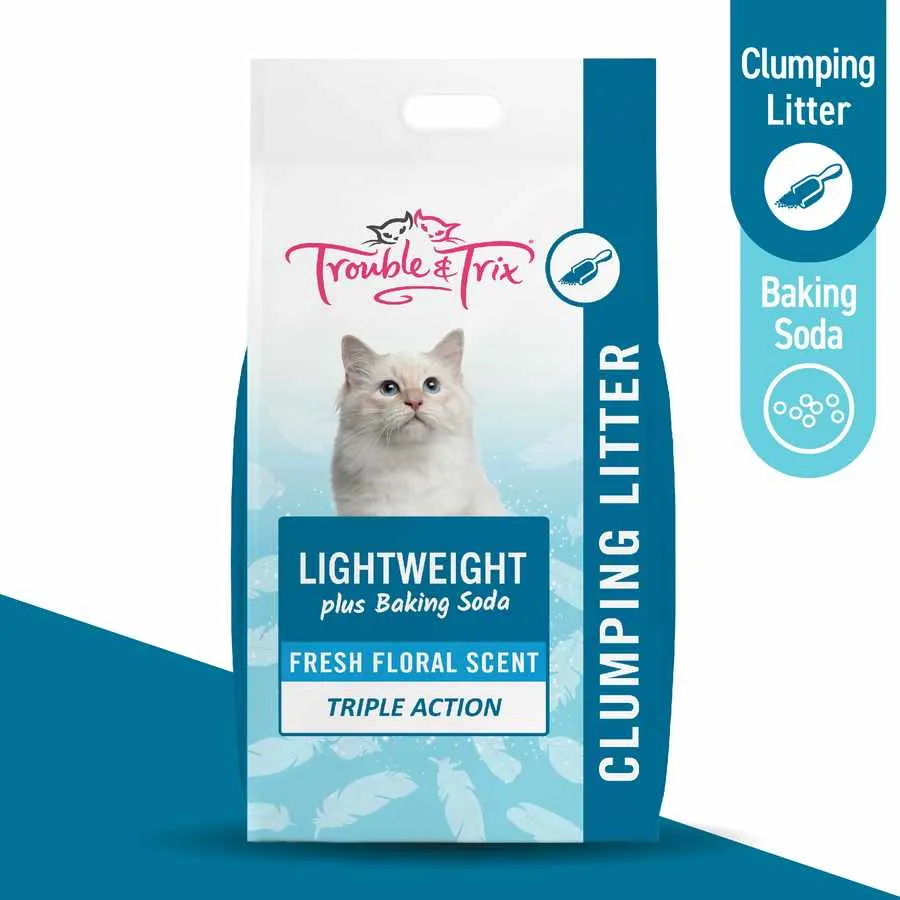 Trouble and Trix Lightweight Litter with Baking Soda