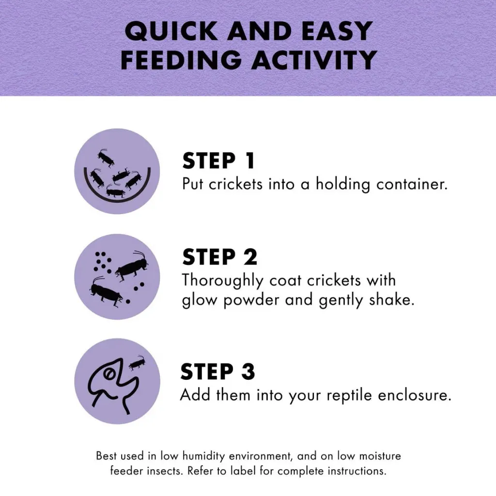 Zilla Cricket Glow Powder Supplement For Reptiles (4 oz)