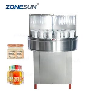 ZONESUN ZS-WB32 Semi Automatic Rotary Milk Water Wine Bottle Washing Machine